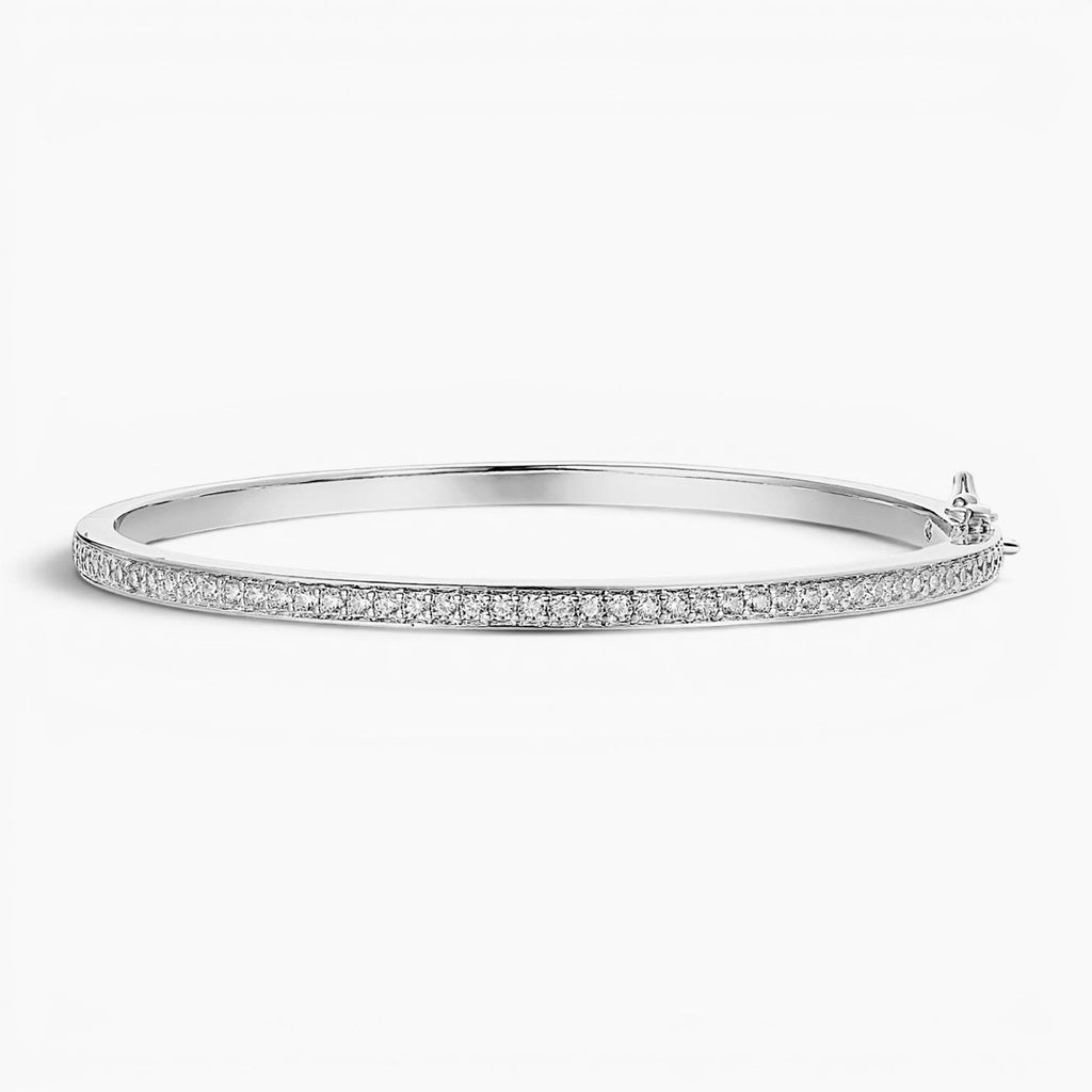 Sleek Stone Bangle Bracelet