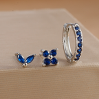 Dainty Tulip Hoop Earrings Set