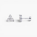 Celia Lotus Flat Back Stud Earrings