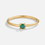 18K Gold Birthstone Rings – Gift, Everyday Wear