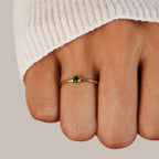 18K Gold Birthstone Rings – Gift, Everyday Wear