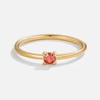 18K Gold Birthstone Rings – Gift, Everyday Wear