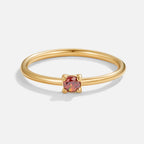 18K Gold Birthstone Rings – Gift, Everyday Wear