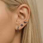 Dainty Tulip Hoop Earrings Set