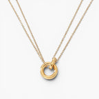 Hollow Hoop Pendant Chain Necklace
