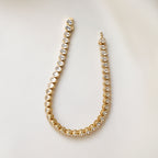 Oval Bezel CZ Tennis Bracelet