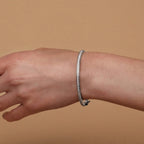 Sleek Stone Bangle Bracelet