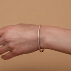Sleek Stone Bangle Bracelet
