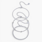 Dainty Stone Bracelet Trio