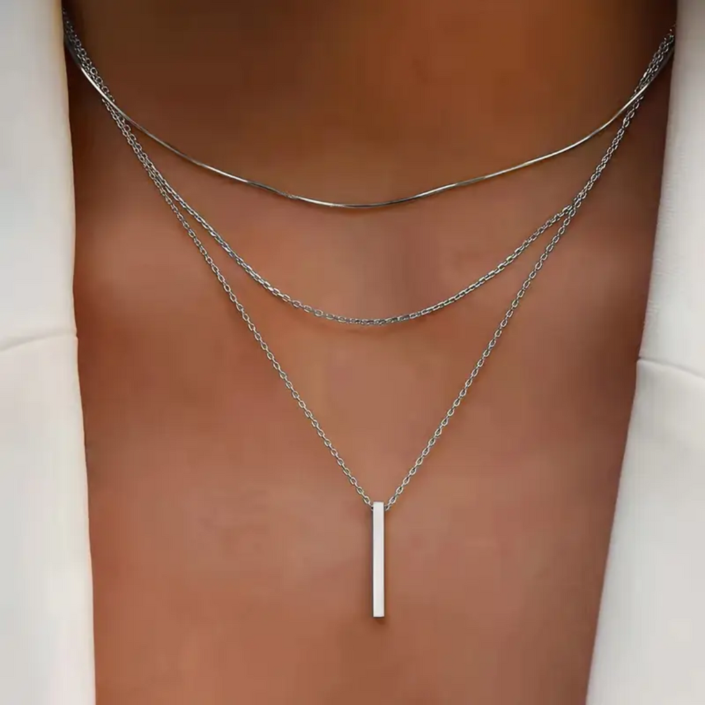 Aria Boho Bar Layered Necklace