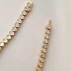 Oval Bezel CZ Tennis Bracelet