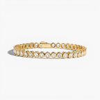 Oval Bezel CZ Tennis Bracelet