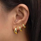 🎁 Nova Chunky Hoop Earrings Trio Set (100% off)