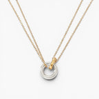 Hollow Hoop Pendant Chain Necklace