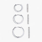 Everyday Small Hoop Earrings Trio Set
