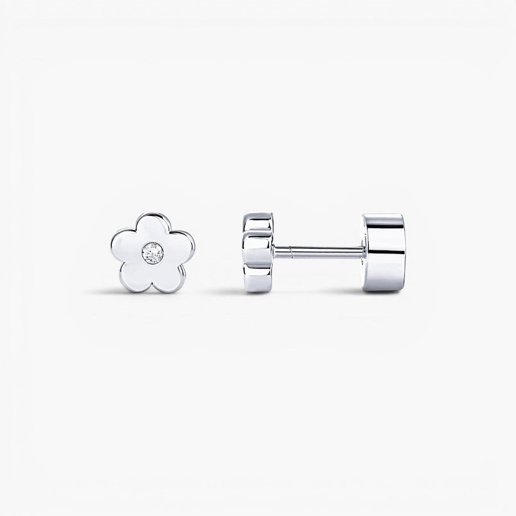 Dainty Daisy Flat Back Stud Earrings