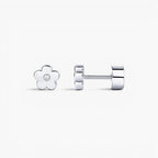 Dainty Daisy Flat Back Stud Earrings