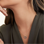 Hollow Hoop Pendant Chain Necklace