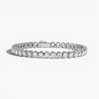 Oval Bezel CZ Tennis Bracelet