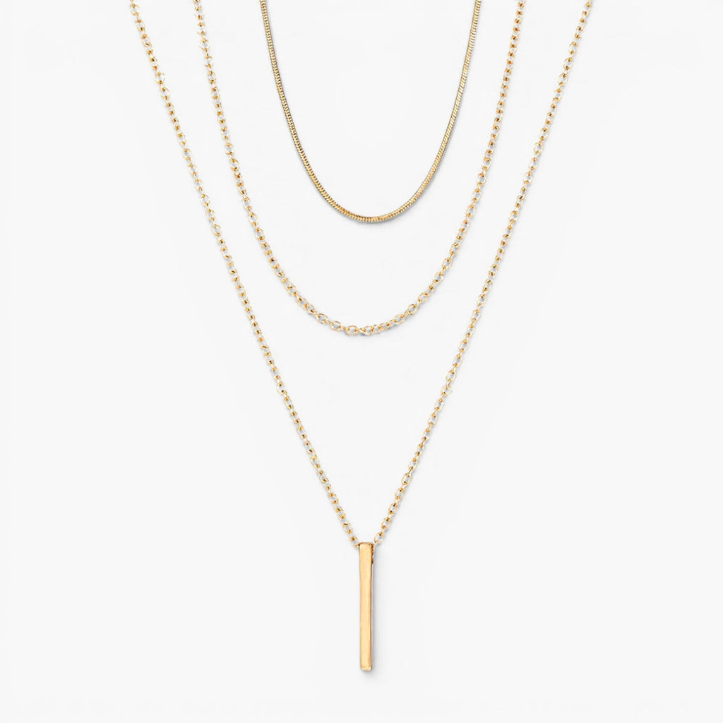 Aria Boho Bar Layered Necklace
