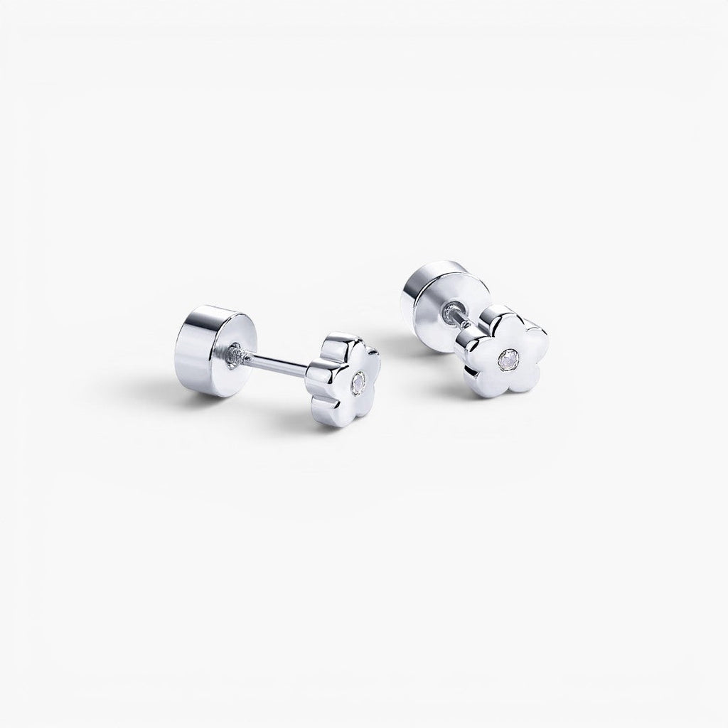 Dainty Daisy Flat Back Stud Earrings