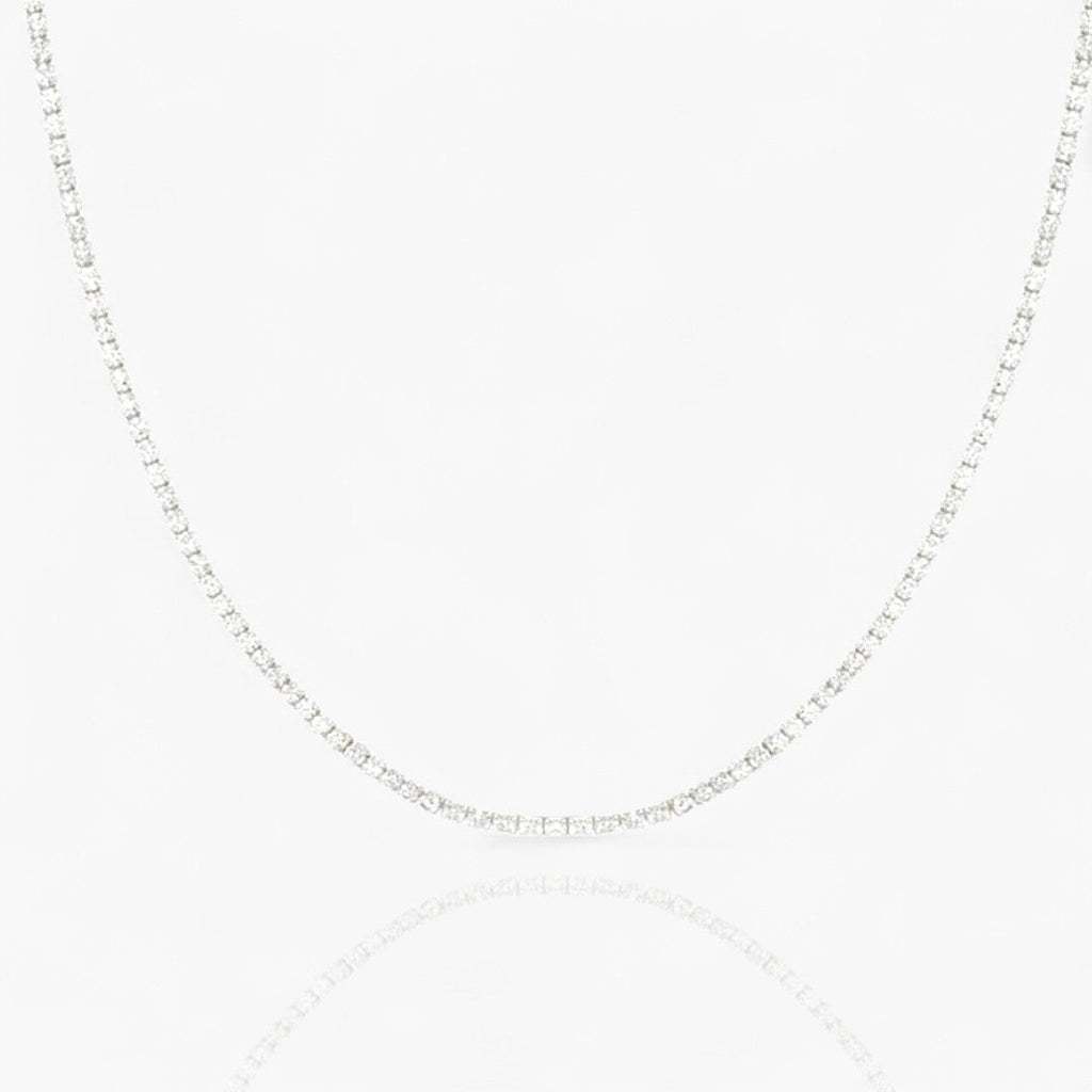 Refined Adjustable Tennis Necklace