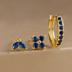Dainty Tulip Hoop Earrings Set