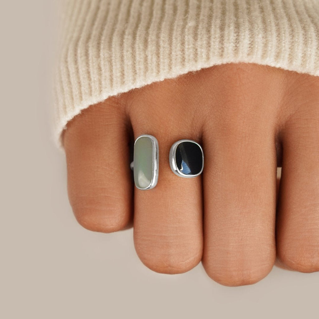 Aquamarine Silver Wrap Ring – Gift, Everyday Wear