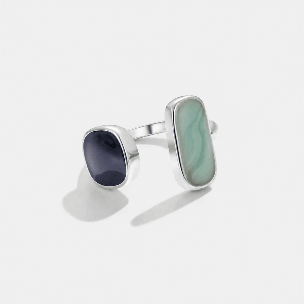 Aquamarine Silver Wrap Ring – Gift, Everyday Wear