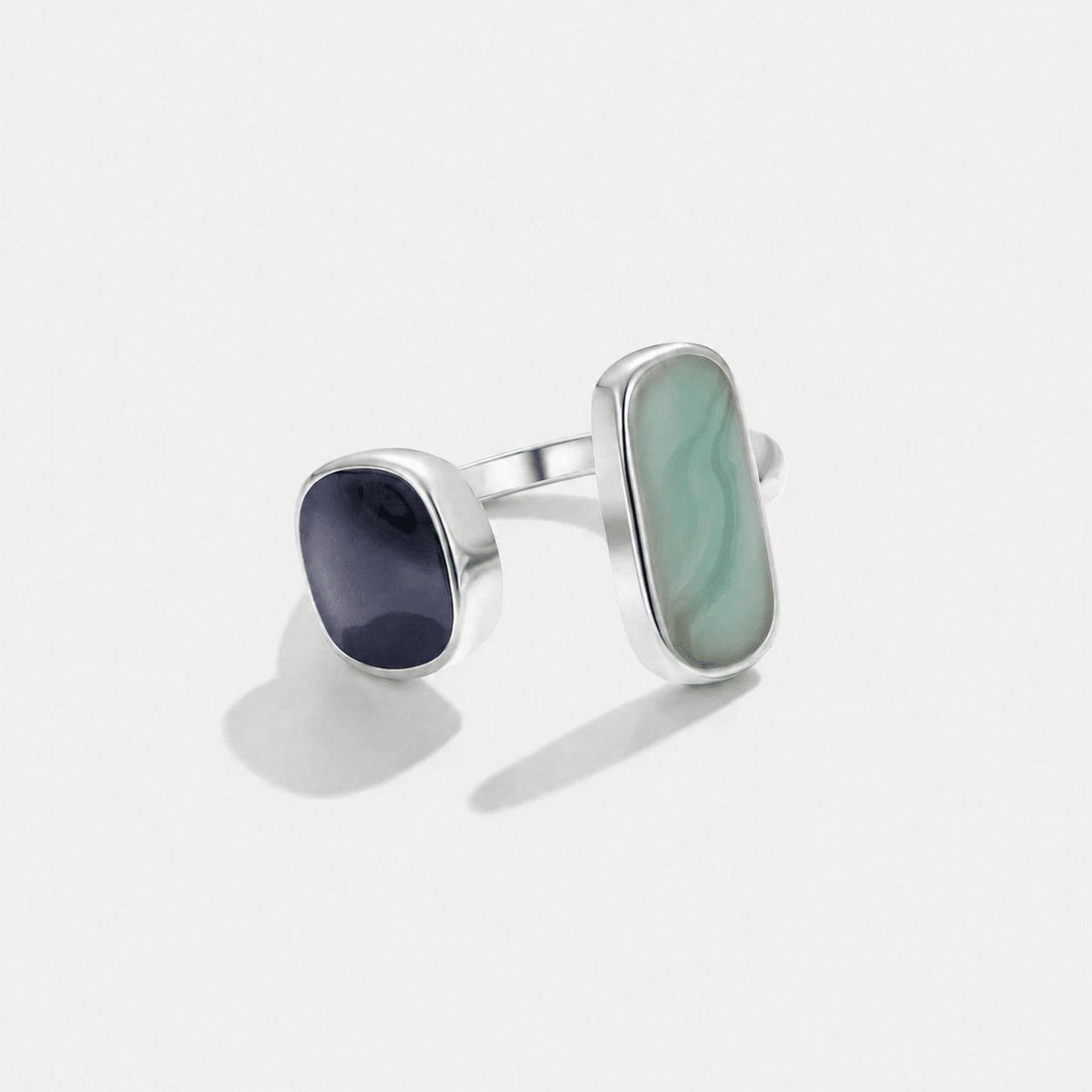Aquamarine Silver Wrap Ring – Gift, Everyday Wear