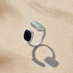 Aquamarine Silver Wrap Ring – Gift, Everyday Wear