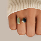 Aquamarine Wrap Ring – Elegant Accessory, Perfect Gift