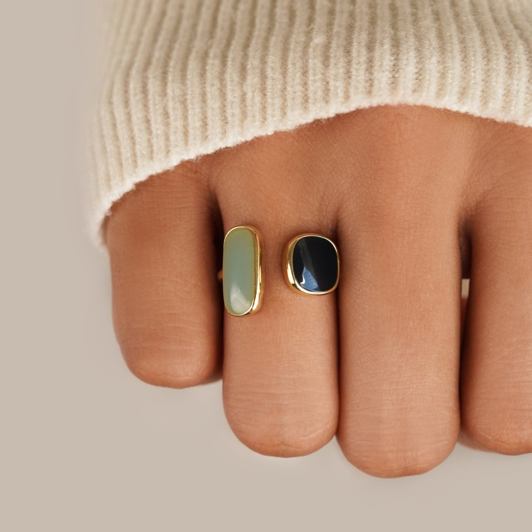 Aquamarine Wrap Ring – Elegant Accessory, Perfect Gift