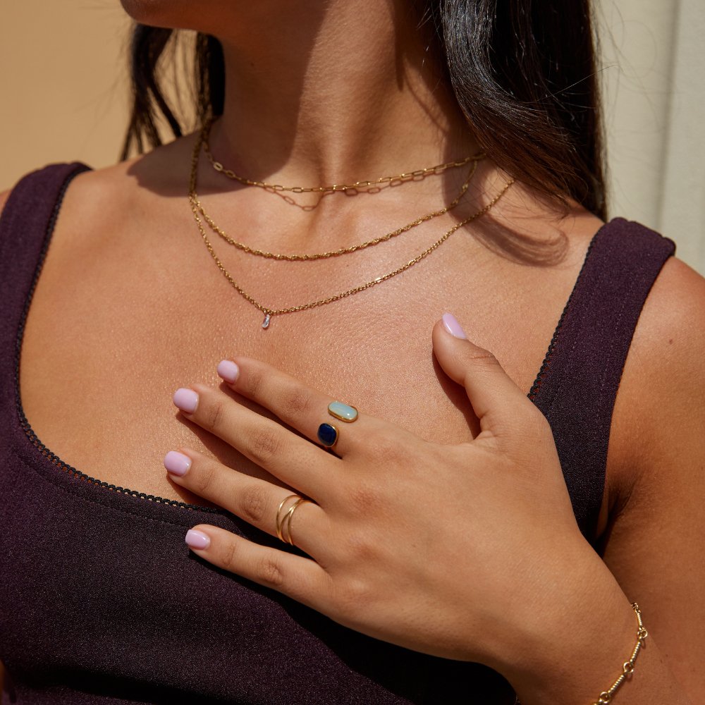 Aquamarine Wrap Ring – Elegant Accessory, Perfect Gift