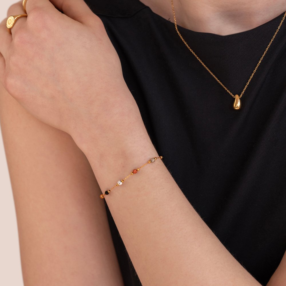Beaded Stone Bracelet – Fashion Accessory, Gift Idea