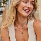 Beaded Stone Necklace – Elegant Accessory, Perfect Gift
