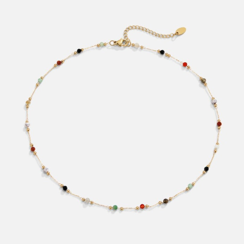 Beaded Stone Necklace – Fashion Accessory, Gift Idea