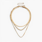 Bohemian Triple Layered Chain Necklace