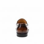 Brown Leather Penny Loafers for Men - Classic Slip-On Design for Casual and Formal Occasions