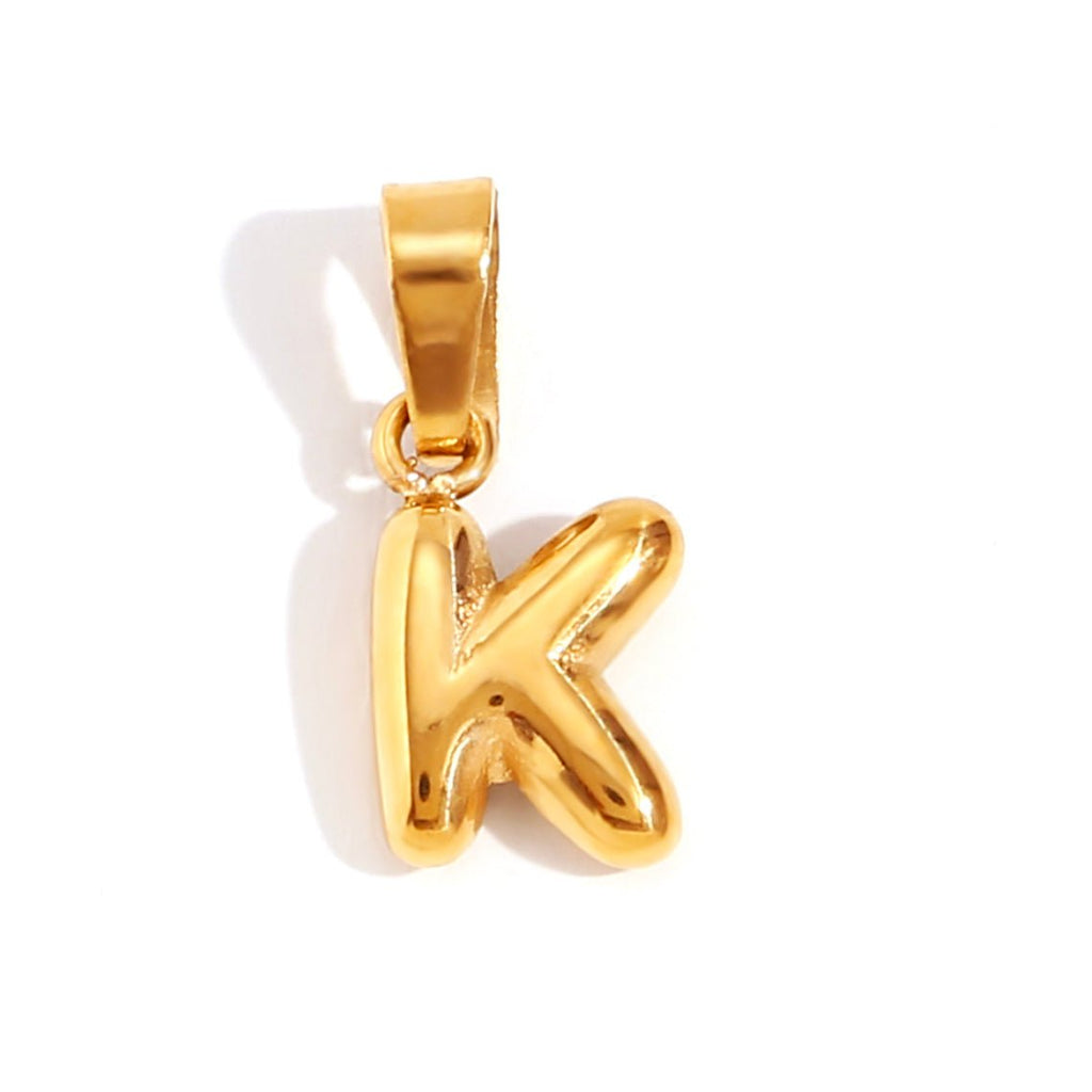 Bubble Letter Necklace – Personalized Gift, Everyday Wear