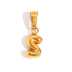Bubble Letter Necklace – Personalized Gift, Everyday Wear