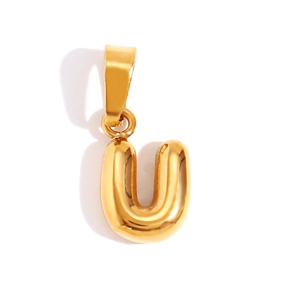 Bubble Letter Necklace – Personalized Gift, Everyday Wear