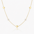 Elena Clover Crystal Necklace