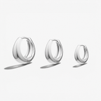 Nova Chunky Hoop Earrings Trio Set