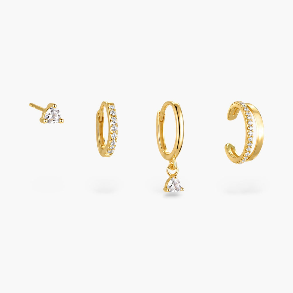 Luna Spark Ear Stack Earrings Set