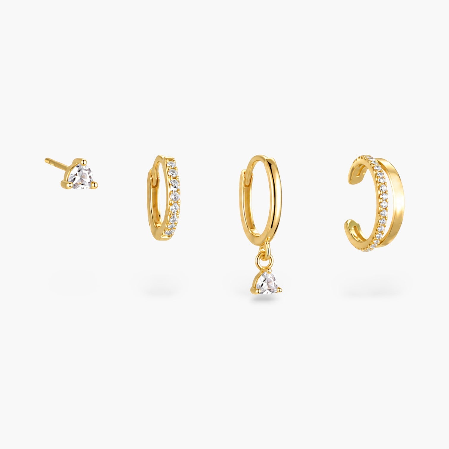 Luna Spark Ear Stack Earrings Set