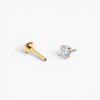 Minimal Flat Back Stud Earrings Trio Set