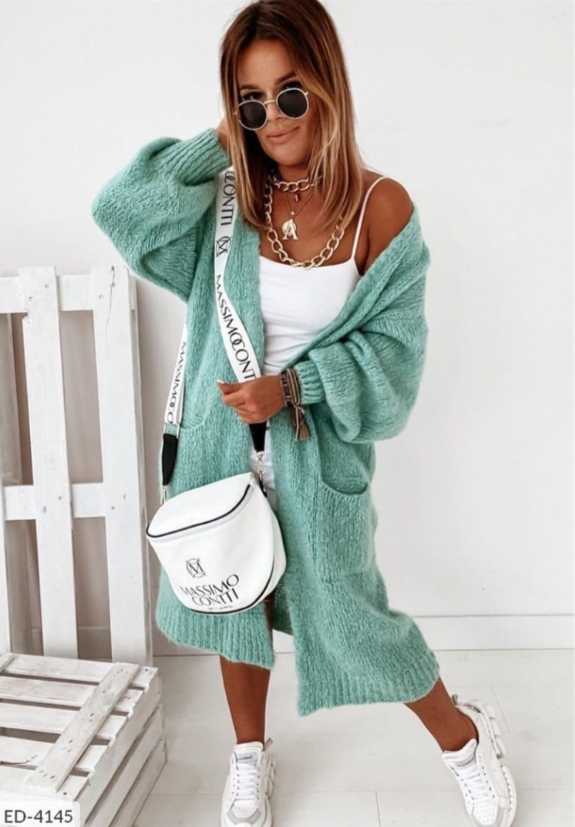 Oversized Knit Cardigan for Women | Soft Knit Fabric | Casual Layering Piece for Everyday Wear