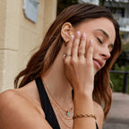 Crystal White Gold Blossom Ring – Gift, Everyday Wear
