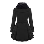 Waist Tie Short Dress Coat for Women - Lightweight Fabric, Elegant Design for Casual or Formal Wear
